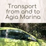 Transportation to and from Agia Marina, Aegina Island